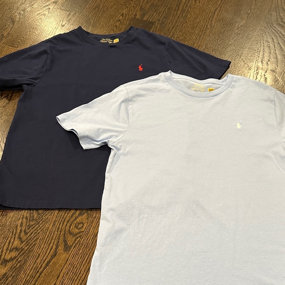 Ralph Lauren Dark Blue and Pale Blue Tees